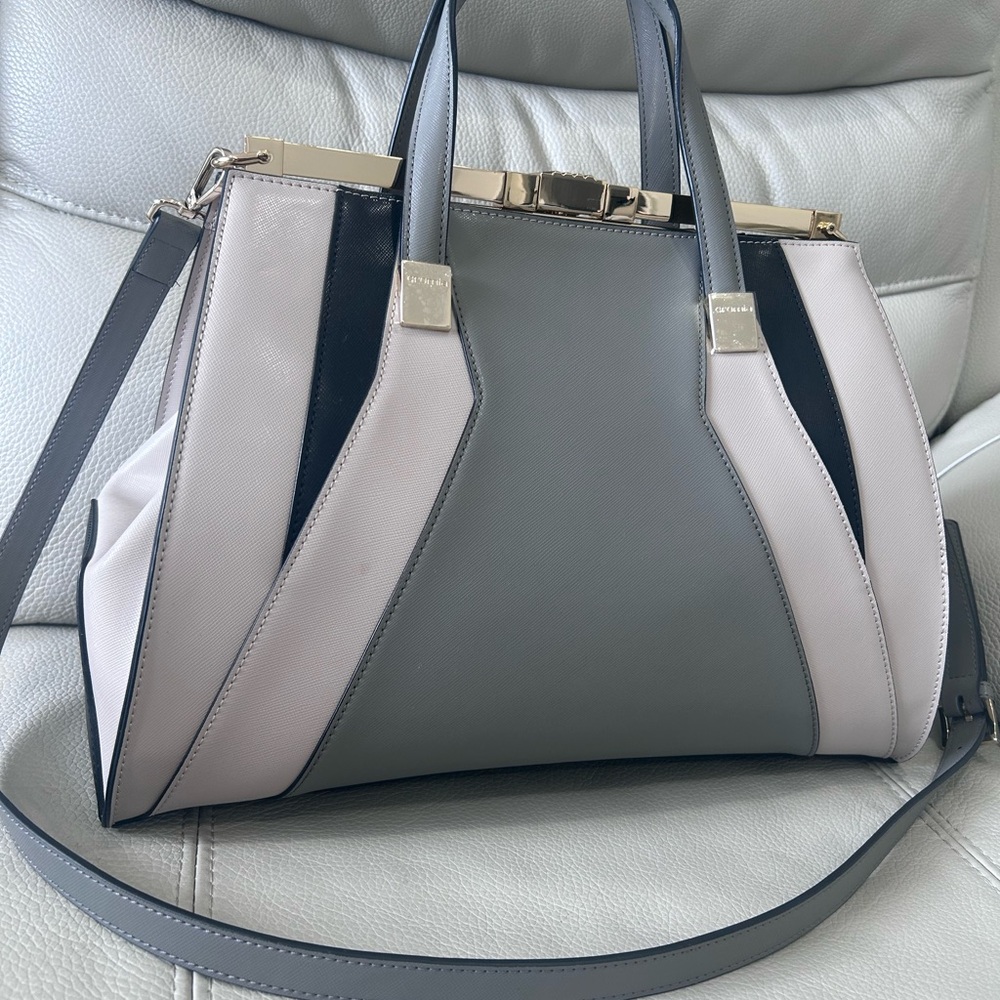 Cromia Gray and Cream Women's Bag